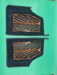 C3 1978-82 Oem Corvette Speaker Cover Grille Pair W/carpet Gm #14016299,14016300. Fixed Price $80.00.