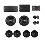 Black Diamond Full Bundle - 6.5" Loudspeakers + 12" Subwoofers Tweeters Amps. Fixed Price $734.95.