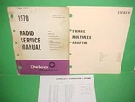 1970 1971 1972 Chevy Corvette Delco Fm Multiplex Adapter Radio Service Manual. Fixed Price $25.99.