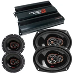 Cerwin Vega Amplifier Front/rear Coax Car Speakers 6X9"+ 6.5" Upgrade Package. Fixed Price $286.99.