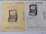 Vintage Roundie Television Meck - Models MM510T, Xob, Etc Sam's Photofact. Fixed Price $19.99.