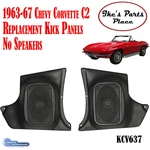 Custom Autosound KCV63/7 1963-67 Chevy Corvette Kick Panels No Speakers. Fixed Price $129.95.