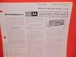 1966 Amc Rambler Marlin Classic Ambassador Motorola Radio Service Shop Manual. Fixed Price $21.99.