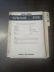 Craig 3133 Service Manual Original Repair Book 8 Track Tape Player Stereo. Fixed Price $49.99.