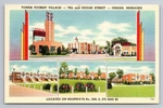 Vintage Linen Postcard Tower Tourist Village Motel Omaha Nebraska 1940S-50S. Fixed Price $20.00.