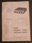 Ears Craftsman User Manuals Citizens Band Two Way Radio #934.36742600. Fixed Price $12.99.