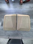 Mercedes W126 C126 86-91 Rear Speaker Covers Tan. Fixed Price $300.00.