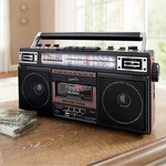 Supersonic 4 Band Cassette Player Boombox, Am/fm/sw Radio With MP3 Playback. Fixed Price $39.99.