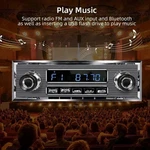 Retro Vintage Radio For Classic Vehicle - Single Din Bluetooth Car Stereo. Fixed Price $84.99.