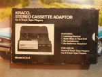 Kraco KCA-8 Stereo Cassette Adaptor Track Original Box Untested. Fixed Price $21.95.