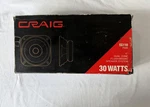 Vintage Craig Power Play 4" 30 Watts Speakers Flush Mount SG110. Fixed Price $55.00.