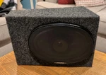 Alpine Speaker Carpeted Enclosed Sound Box Audio Automotive Vintage. Fixed Price $32.00.