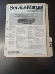 Panasonic CQ-7600EU/EC Service Manual Original Repair Book Car Stereo. Fixed Price $49.99.