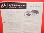 1959 Amc Rambler Ambassador American Rebel Motorola Radio Service Manual. Fixed Price $21.99.