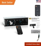 Sound Storm ML41B Single Din Car Stereo: Bluetooth, Usb, & Fm Radio Receiver. Fixed Price $35.99.