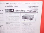 1967 Volkswagen Karmann Ghia Beetle Motorola 8-TRACK/AM Radio Service Manual. Fixed Price $29.99.