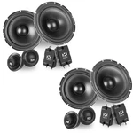 (2-PAIRS) Nvx NSP65KIT 400W 6.5" N-series 2-WAY Component Speakers. Fixed Price $170.98.