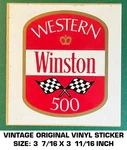 Western Winston 500 - Vintage Original Vinyl Decal Sticker Nascar Racing. Fixed Price $5.82.