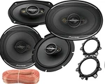 Pioneer 6X9 4-WAY Coaxial & 6.5" 3-WAY Car Speaker + 2 Pacer /100FT 18G. Fixed Price $139.99.