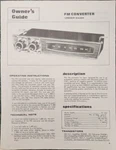 White-tenna-ranger-catalina 146008-180 Fm Converter Owner's Guide. Fixed Price $15.00.
