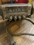 1950 Era Silvertone Sears Roebuck & Co Am Car Radio Model 528-6295-4. Fixed Price $12.00.