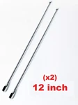 12" 2-PACK Stainless Am/fm/xm/cb Mast Antennas For Honda Goldwing GL1800 01-18. Fixed Price $20.90.