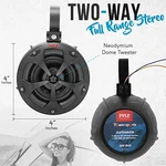 Pyle 2-WAY Waterproof Off Road Speakers 4" 800W Passive Black. Fixed Price $64.99.