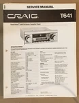 Craig Model T641 Car Stereo / Cassette Service Manual *original*. Fixed Price $14.97.