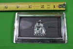 1951 1952 Plymouth Clock Delete Plate Emblem, Oem MOPAR,PLASTIC,K5. Fixed Price $29.95.