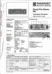 Becker Autoradio Grand Prix Stereo Mu Tech Info, Schematics Parts List German. Fixed Price $15.00.