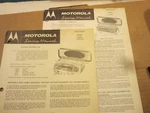 1961 Chevy Motorola Radio Service Manual Set CTM61XA CTA61. Fixed Price $8.00.