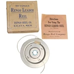 1950S Rengo Leader Reel W Box & Instructions Kaleva Michigan No-tangle Nos. Fixed Price $30.00.