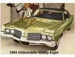 1969 Oldsmobile 98 Auto Refrigerator / Tool Box Magnet. Fixed Price $8.00.