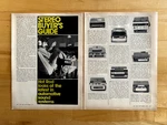 1972 Print Article Automotive Stereo Buyer's Guide Aiwa Craig Kraco Sanyo Sony. Fixed Price $7.99.