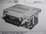 1958 Chevrolet 987724 Radio Photofact. Fixed Price $10.00.