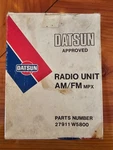Datsun Hitachi Am/fm Radio 27911 W5800 Oem Nos. Fixed Price $250.00.