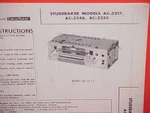 1962 Studebaker Turismo Hawk Lark Daytona Convertible Am Radio Service Manual. Fixed Price $19.99.