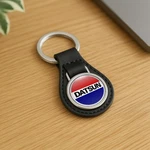 Datsun Classic Leather Keychain Car Logo Keyring Auto Fob Charm. Fixed Price $25.58.