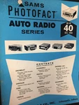 AR-40 Sam's Photofact Auto Radio Chevy Chry Ford Lincoln Olds Pont Renault Vwnos. Fixed Price $11.24.