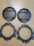 Pioneer TMB1139 6-1/2" Car Audio Speaker Grilles W/ Black Adapter Rings Pair. Fixed Price $9.99.