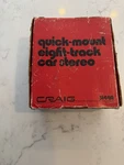 Nib Vintage 70S Craig 3144A Quick Mount 8-TRACK Car Stereo Tape Player Brand New. Fixed Price $449.00.