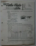 Gm Delco Car Radio Service Bulletin Brochure Model 980135 Buick 1961. Fixed Price $8.69.