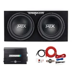 Mtx TNE212D 12" 1200W Dual Loaded Car Subwoofer Package With 4 Gauge Wiring Kit. Fixed Price $269.95.