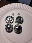 Cadillac Deville Dash Radio Knobs W/gold Wreath Bezels 1970,S Eldorado Caddy 500. Fixed Price $75.57.