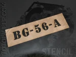 Reusable Stencil Cover Radio Antenna BG56A. WW2 Jeep Willys. Fixed Price $12.38.