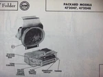 1955 Packard, Clipper 472047 & 472048 Radio Photofact. Fixed Price $10.00.