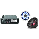 Fusion MS-RA70 Source Unit W/ Clarion CMS-651RGB-SWB 6.5-INCH Coaxial Marine .... Fixed Price $439.98.