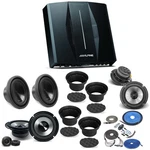 Alpine PXE-C80-88 Car Amplifier, Speaker System, Sub W/ And Baffle Kit. Fixed Price $1982.74.