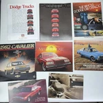 Dodge Nisan Pontiac Chevy Retro Car Dealer Sales Brochure Lot Of 5. Fixed Price $20.00.