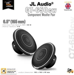 Jl Audio C7-650CW 6.5" High-end Component Woofer Speaker Pair 250W Rms. Fixed Price $1330.45.